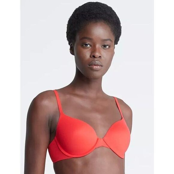CALVIN KLEIN CK NWT Perfectly Fit Lightly Lined Full Coverage Bra Size 34A - Picture 4 of 6
